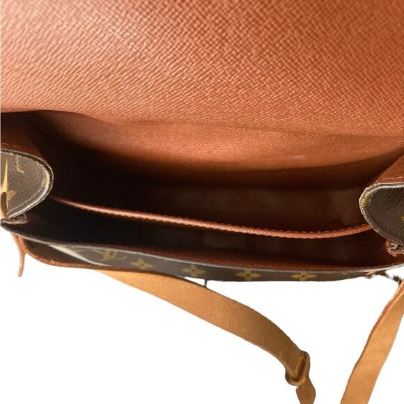 ouis Vuitton Monogram Canvas Cartouchiere Shoulder Bag Crossbody Vintage LV - Picture 9 of 16